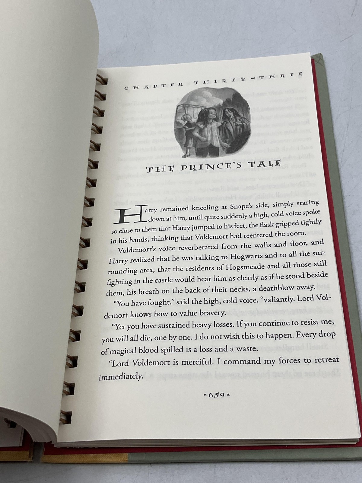 HARRY POTTER AND THE DEATHLY HALLOWS J K ROWLING ARTHUR A LEVINE 2007 SPIRAL