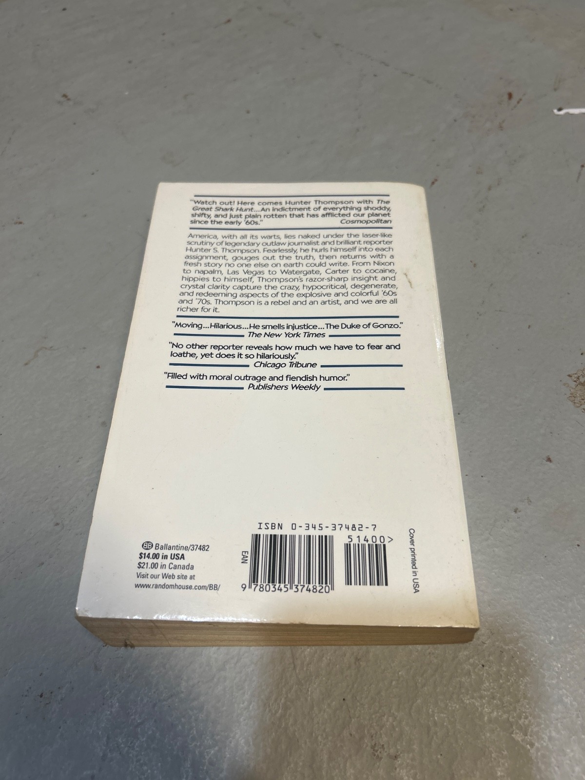 lot of 9 Hunter S Thompson books