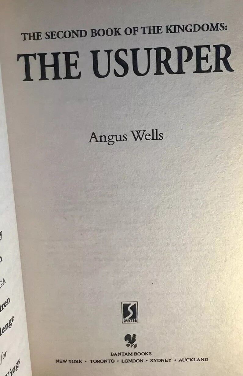 The Kingdoms by Angus Wells Compete Trilogy Set – Bantam 1st Edition Paperback
