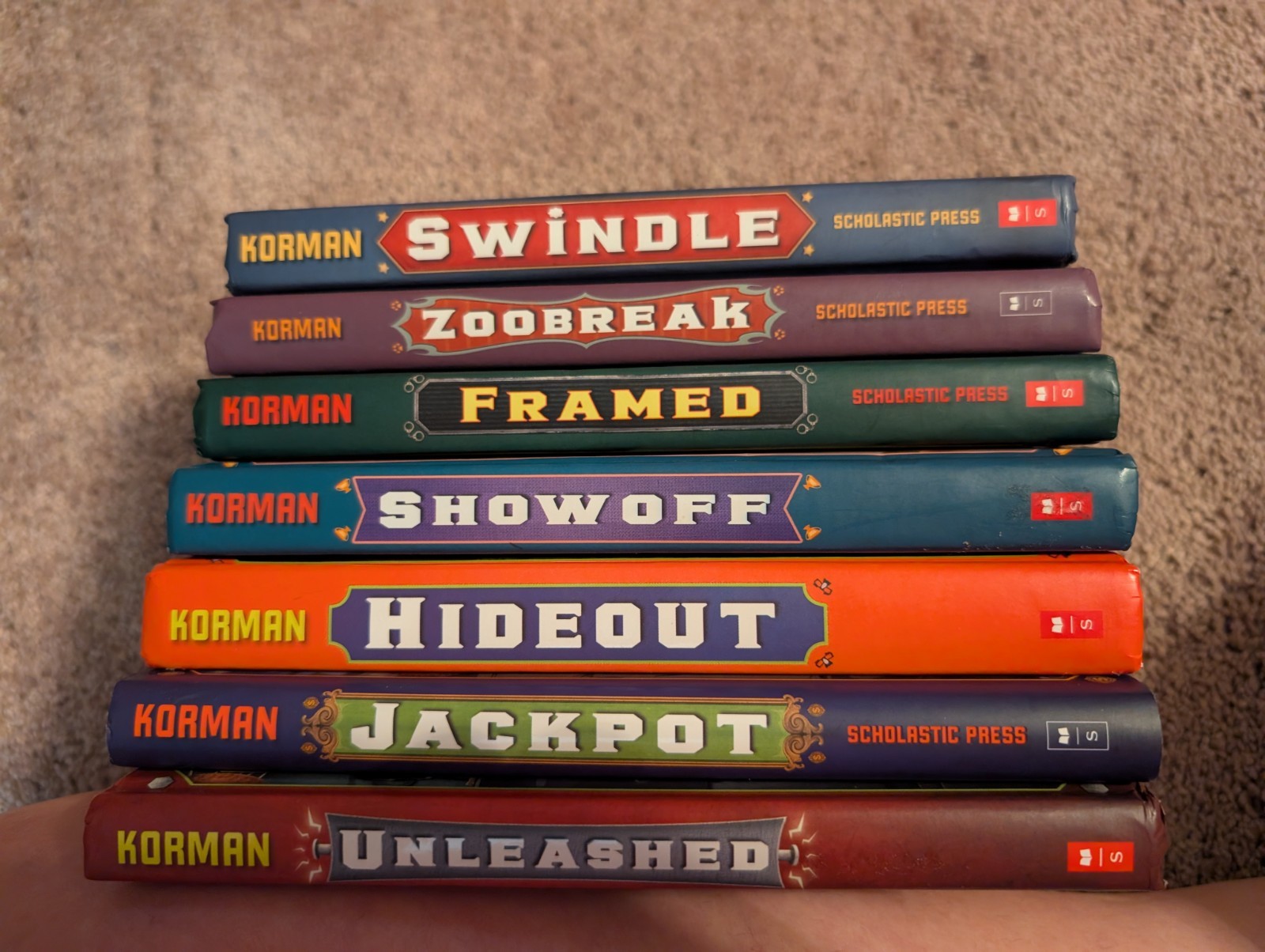 Gordon Korman Swindle Hardback Book Lot
