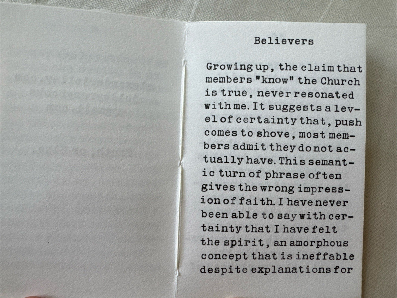 Confessions Agnostic Mormon Alexander Jolley Signed 2026 Letterpress w/ Border