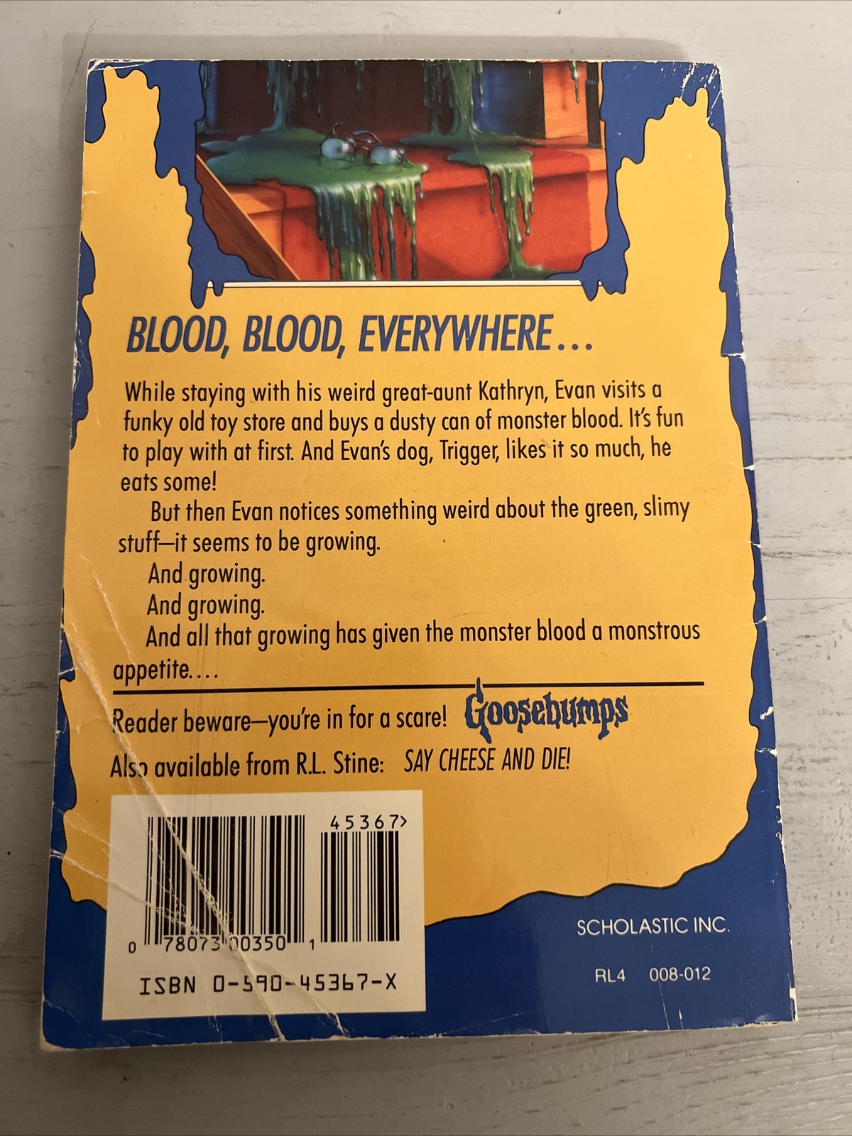 Goosebumps Ser.: Monster Blood by R. L. Stine (1992, Trade Paperback) (PRE-OWNED