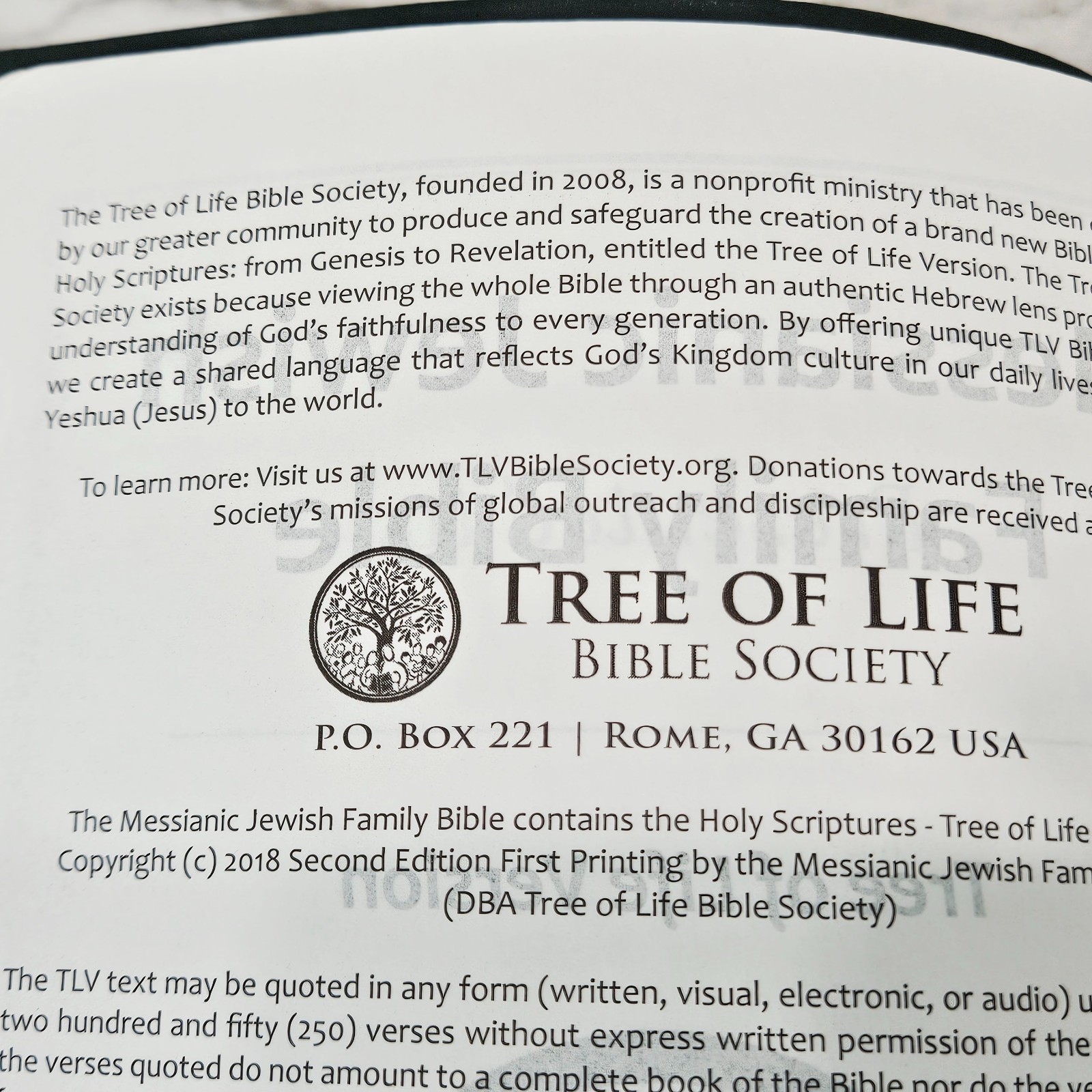 Messianic Jewish Family Bible Tree of Life Version TLV Gold Gilt Dark Green Tabs