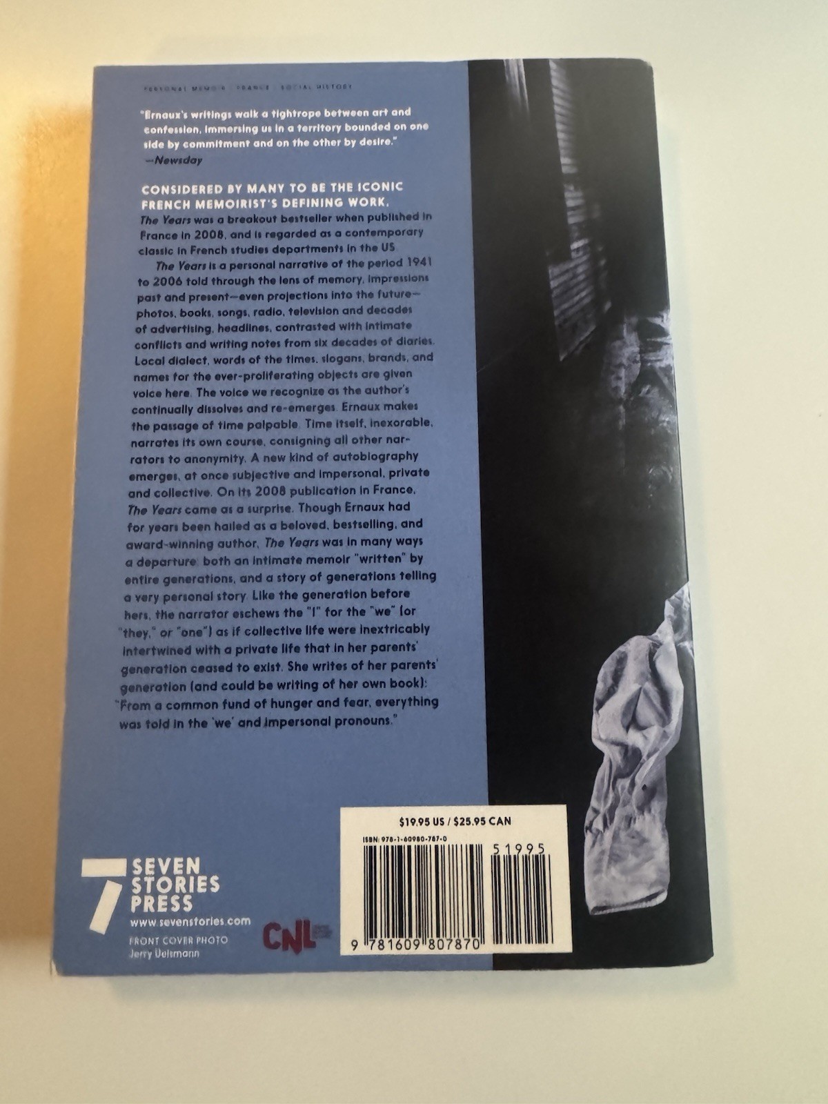The Years By Annie Ernaux (Nobel Prize 2022) Seven Stories Press PB