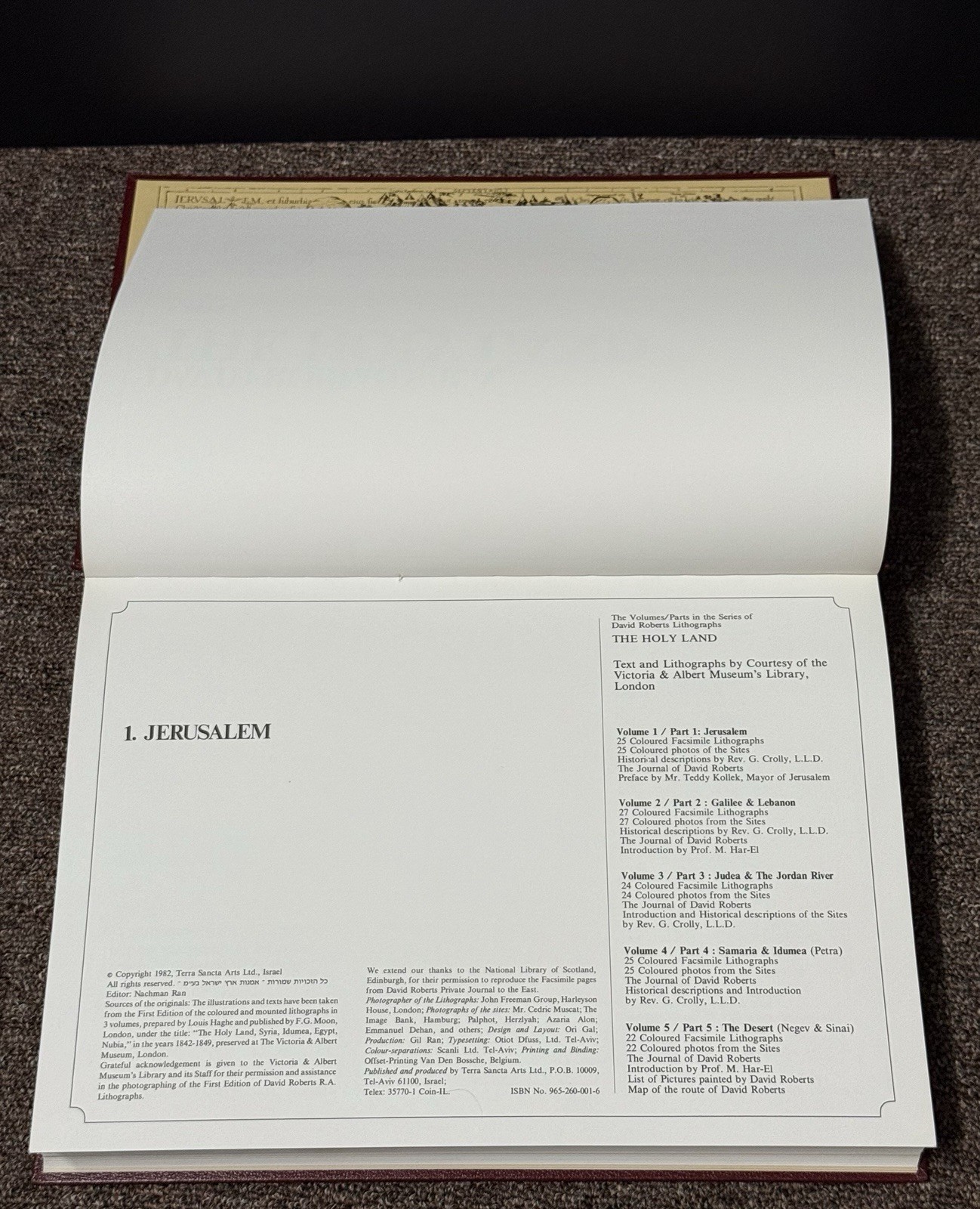 David Roberts R.A. The Holy Land Hardcover Book