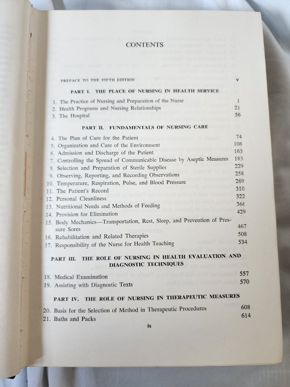 Vintage Nursing Student Textbook Bundle 1950s 1960s Hardcovers Varied Subjects