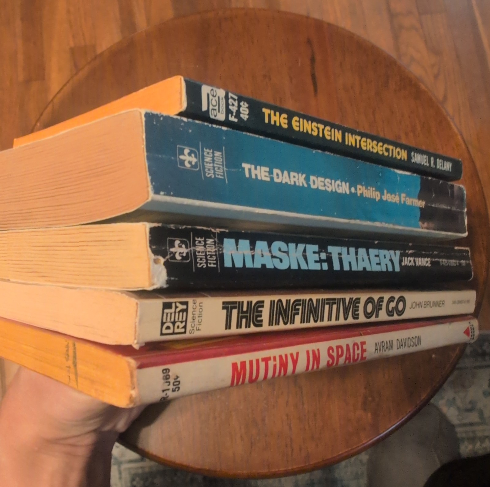Bargain Book Lot 5 Sci-Fi Paperbacks Vintage Good Condition Jack Vance Delany