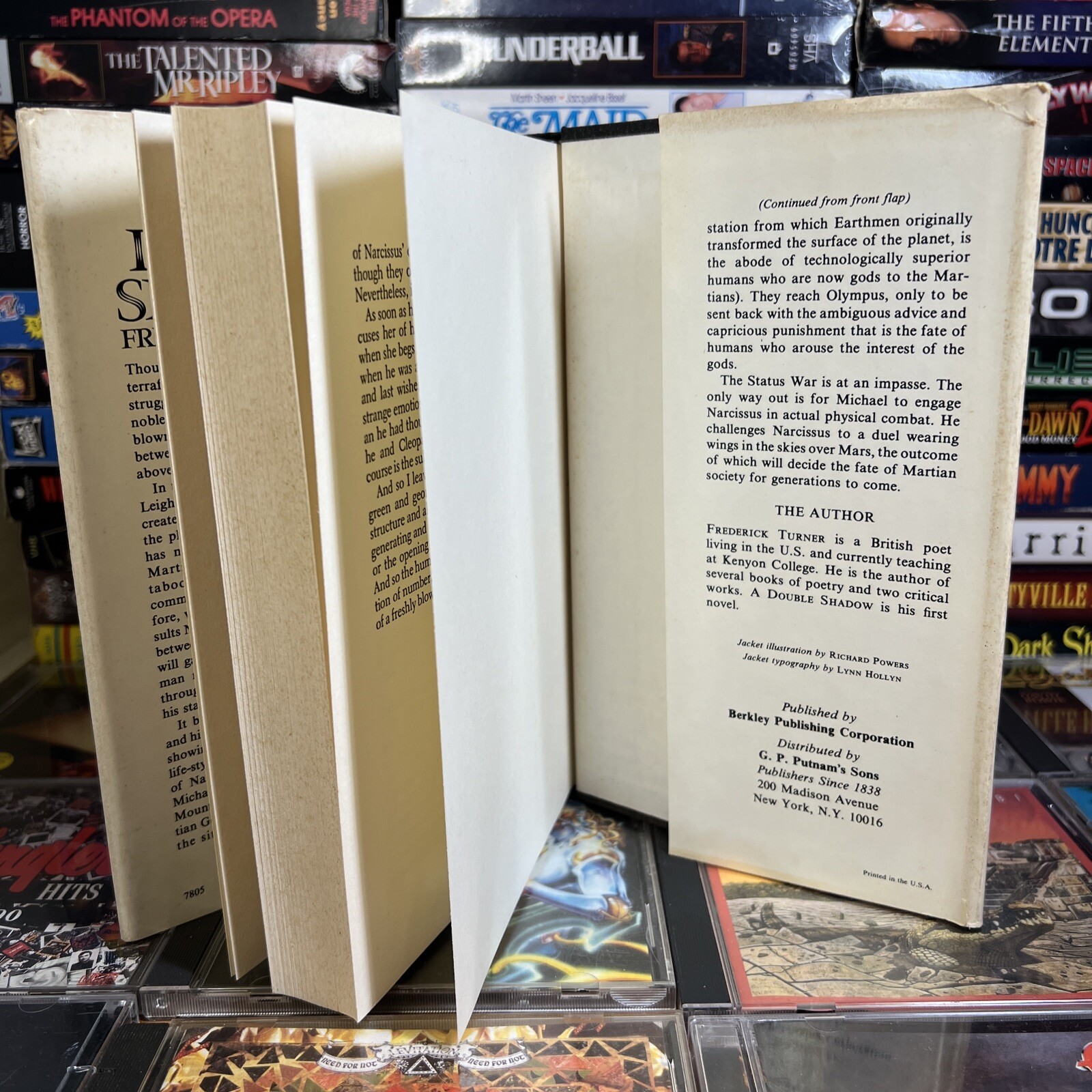 A Double Shadow by Frederick Turner 1978 Berkeley Putnam Hardcover w/ DJ Sci-Fi