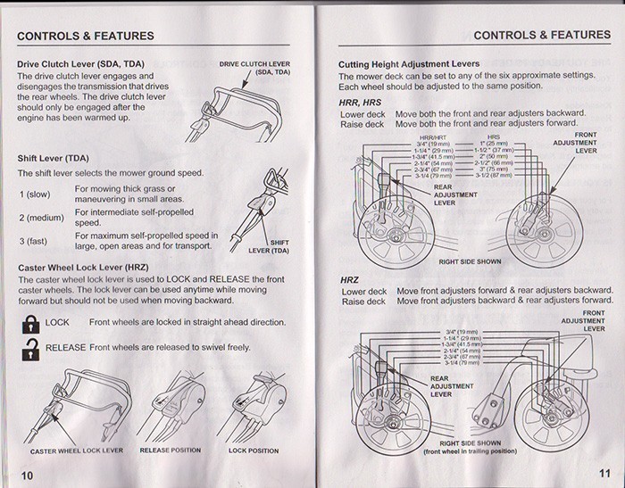 HONDA HARMONY II MOWER OWNER’S MANUAL – 68 detail pages all you need to know …