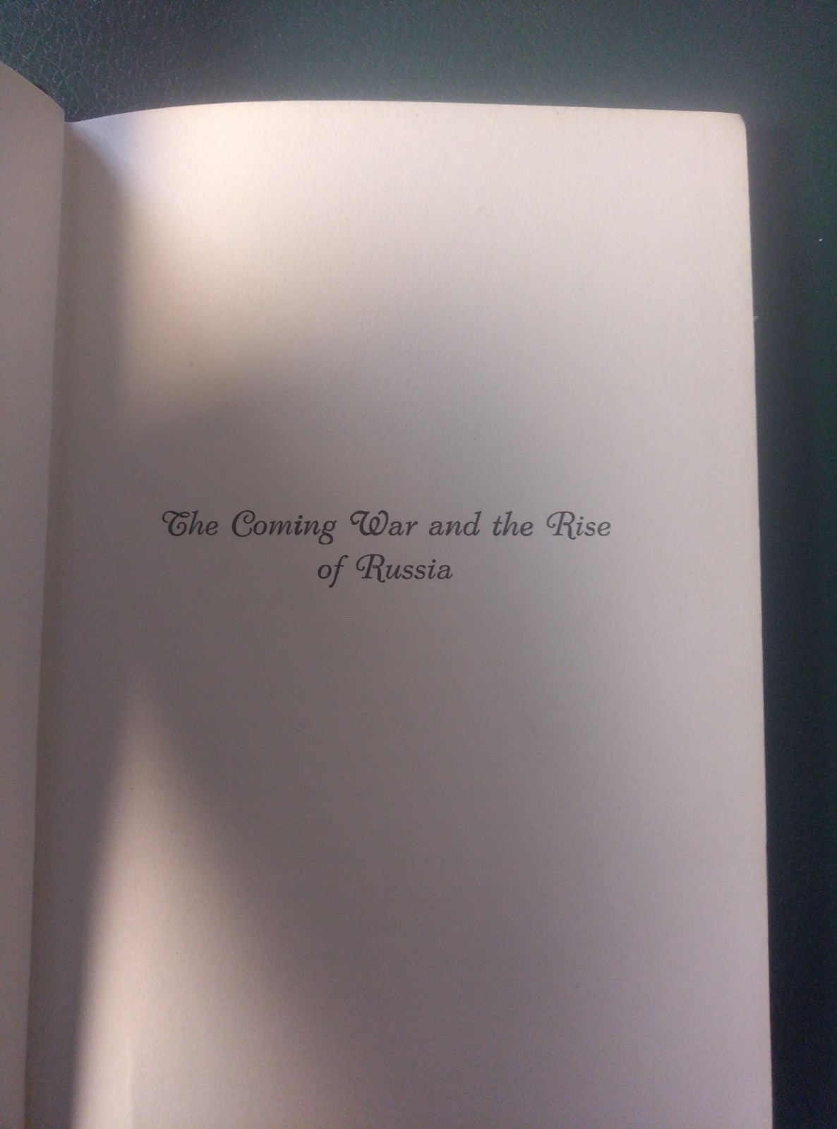 Vintage 1940 1st Ed THE COMING WAR AND THE RISE OF RUSSIA Harry Rimmer Prophecy