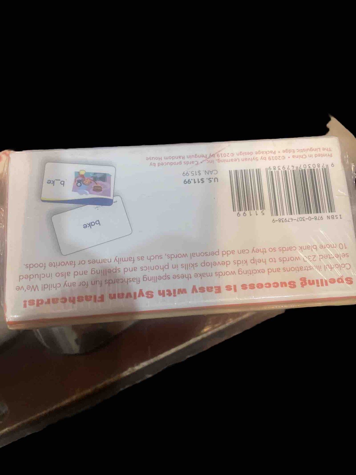 Sylvan Learning 1st Grade Spelling Flashcards New Sealed Box 240 Cards Phonics
