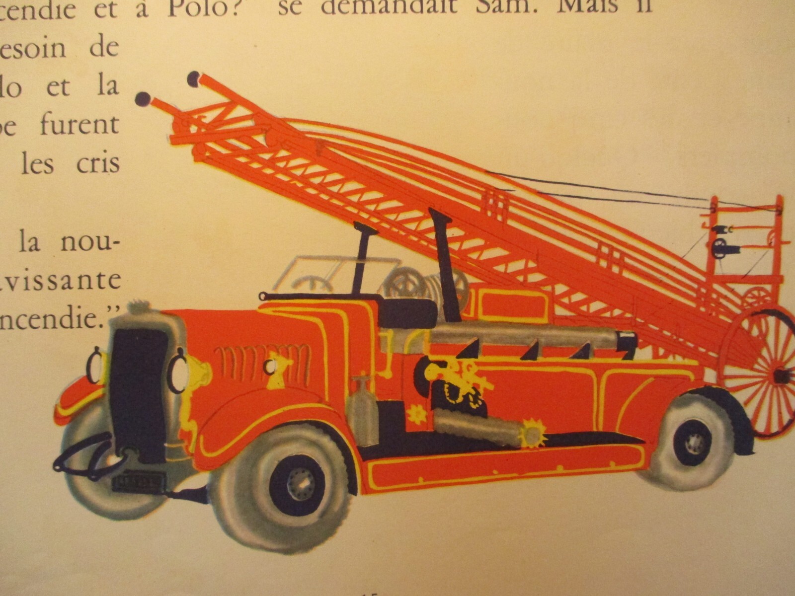 children’s picture book LA PETITE POMPE A INCENDIE by GRAHAM GREENE French 1954