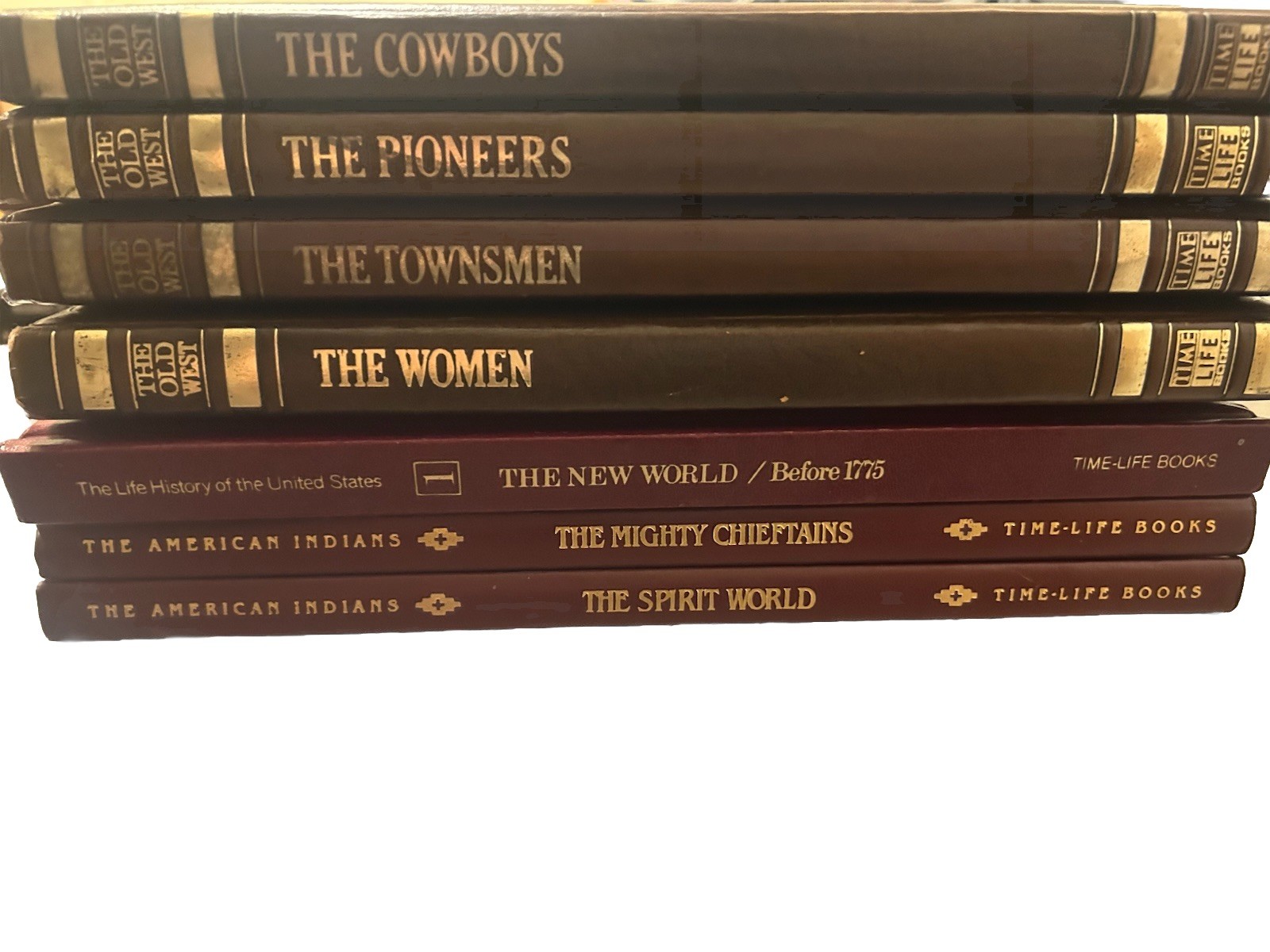 LOT of 7 Time Life Books “The Old West” , “American Indians”, “ History Of USA