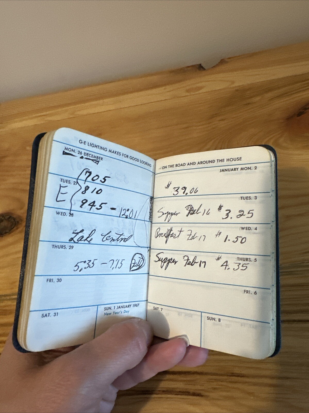 General Electric Diary 1967Information Booklet Maps Charts. Pocket Size