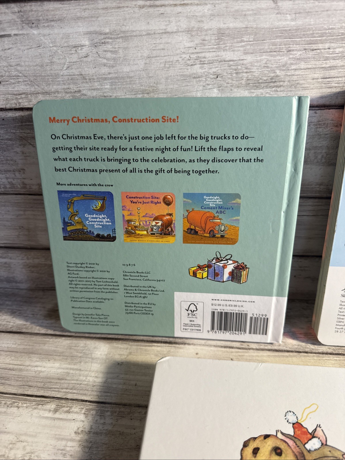 NEW! Lot Of 3 Christmas Touch Feel Experience Books Christmas Cookie + 2 More