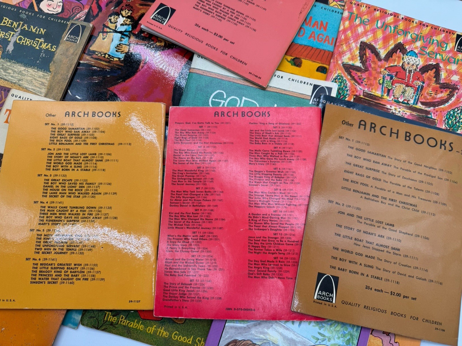LOT (28) ARCH Quality Religious Books for Children VINTAGE 1960s-1970 Homeschool