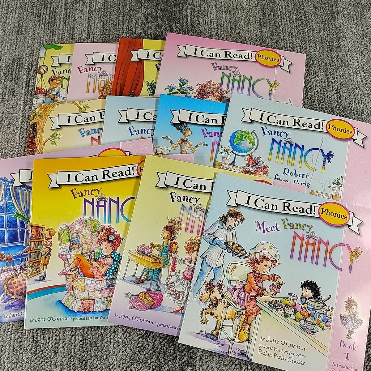 Fancy Nancy Phonics I Can Read Early Readers 12 Mini Paperback Book Lot O’Connor