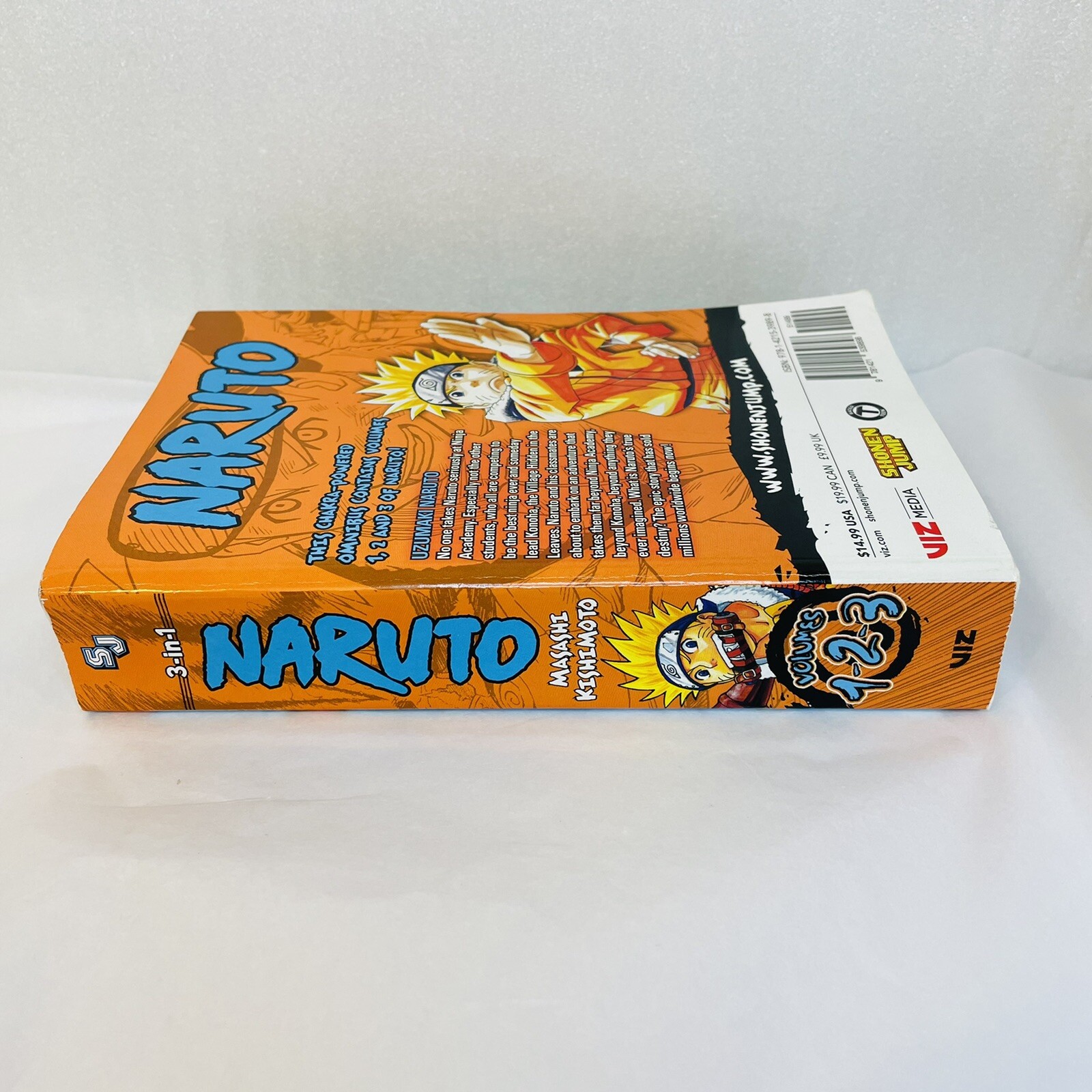 Naruto: 3-in-1 Edition (1-2-3) Volume 1 English Omnibus Manga Shonen Jump Viz