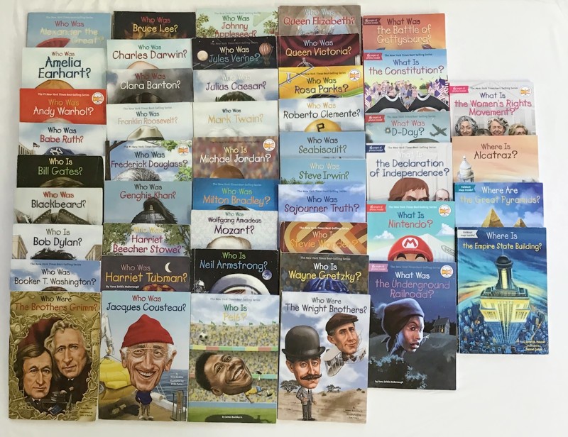 Who Was? What Is? Where Is? Book Lot 47 History Biography Paperbacks No Repeats