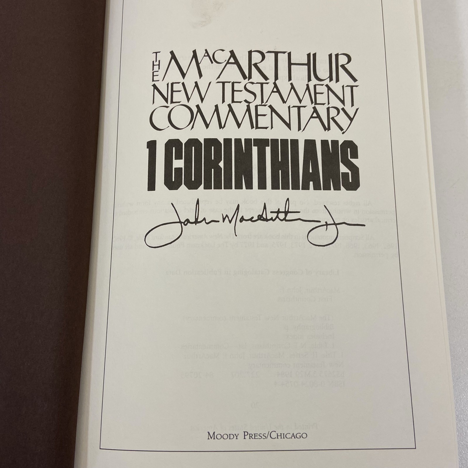 6 John McArthur New Testament Commentary Hardcover Moody Press Volumes Lot GOOD