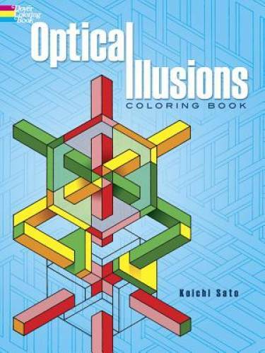 Optical Illusions Coloring Book (Dover Design Coloring Books) – Paperback – GOOD