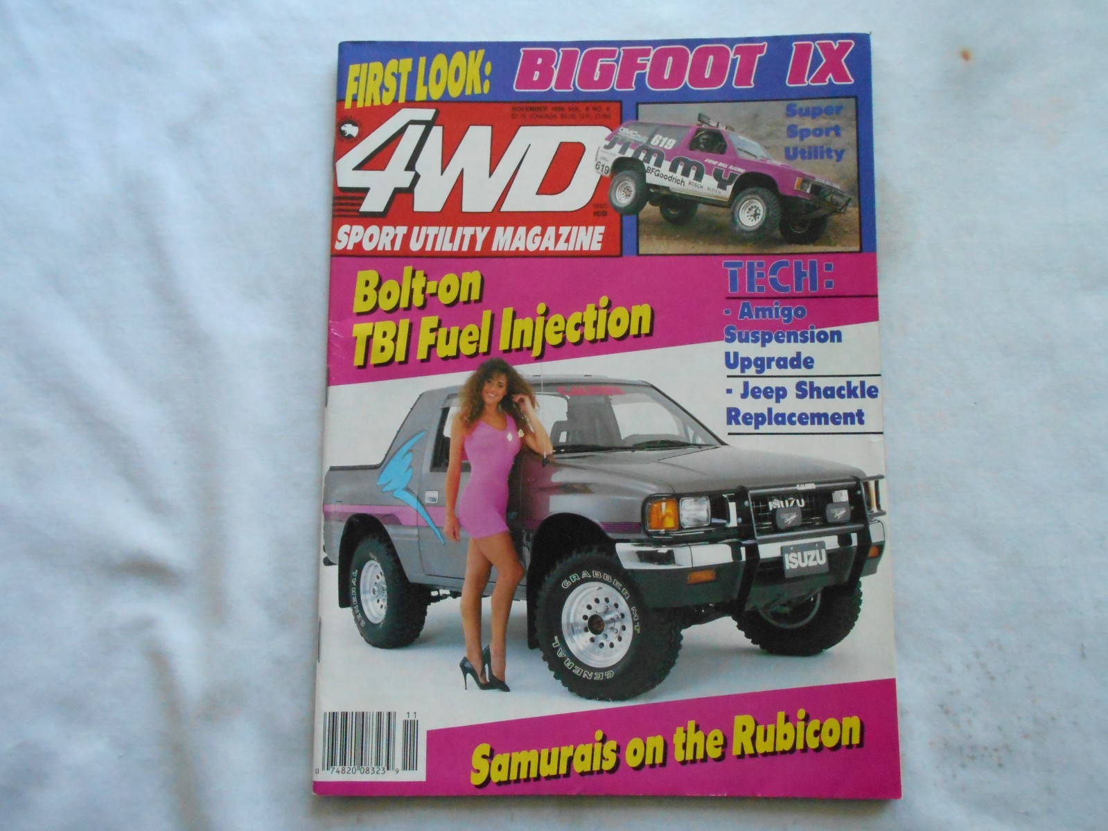 4WD SPORT UTILITY Magazine-NOVEMBER,1990 BIGFOOT
