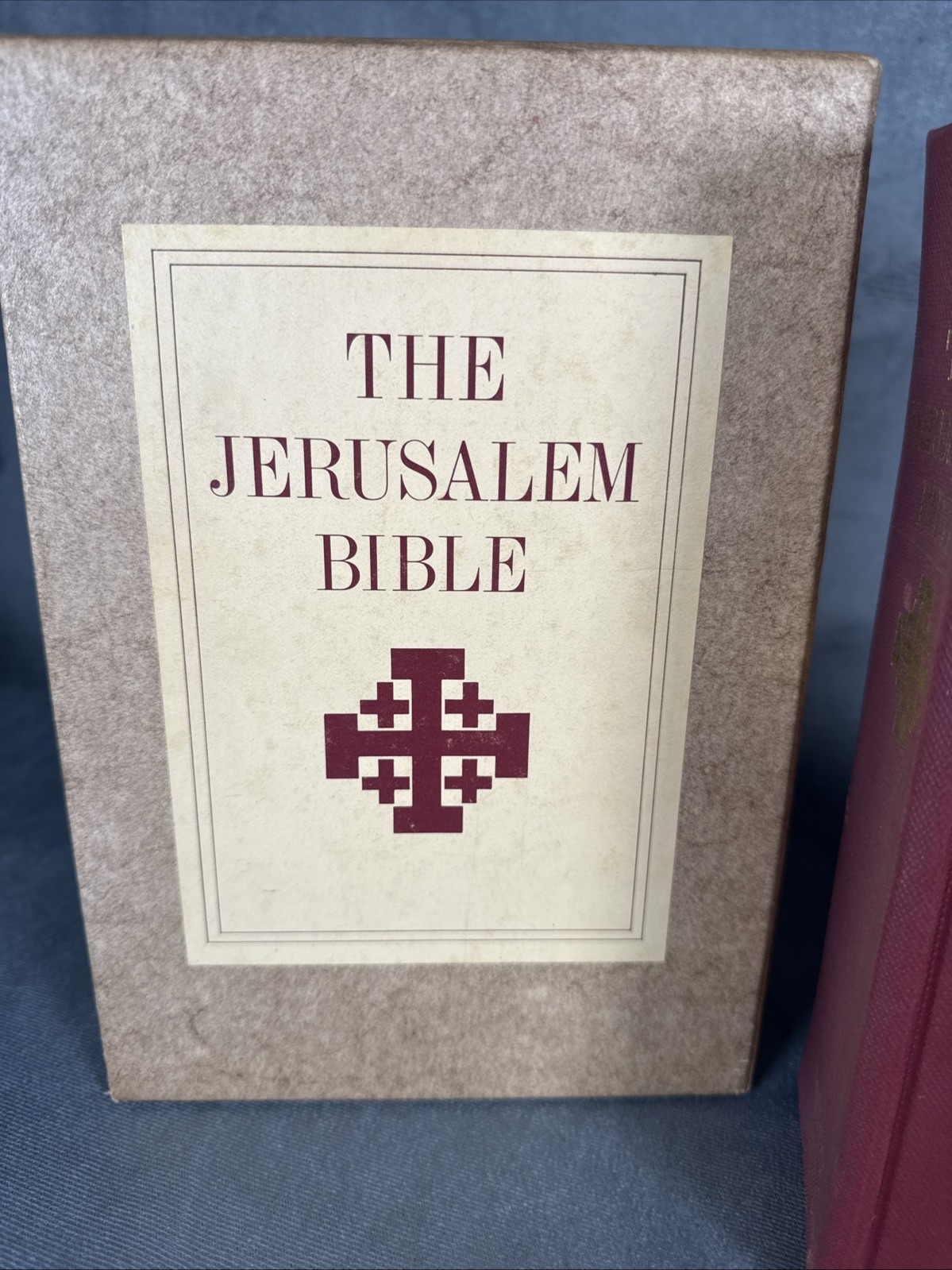 1966 Jerusalem Bible Doubleday Catholic Bible Thumb Indexed Hardcover Slipcase