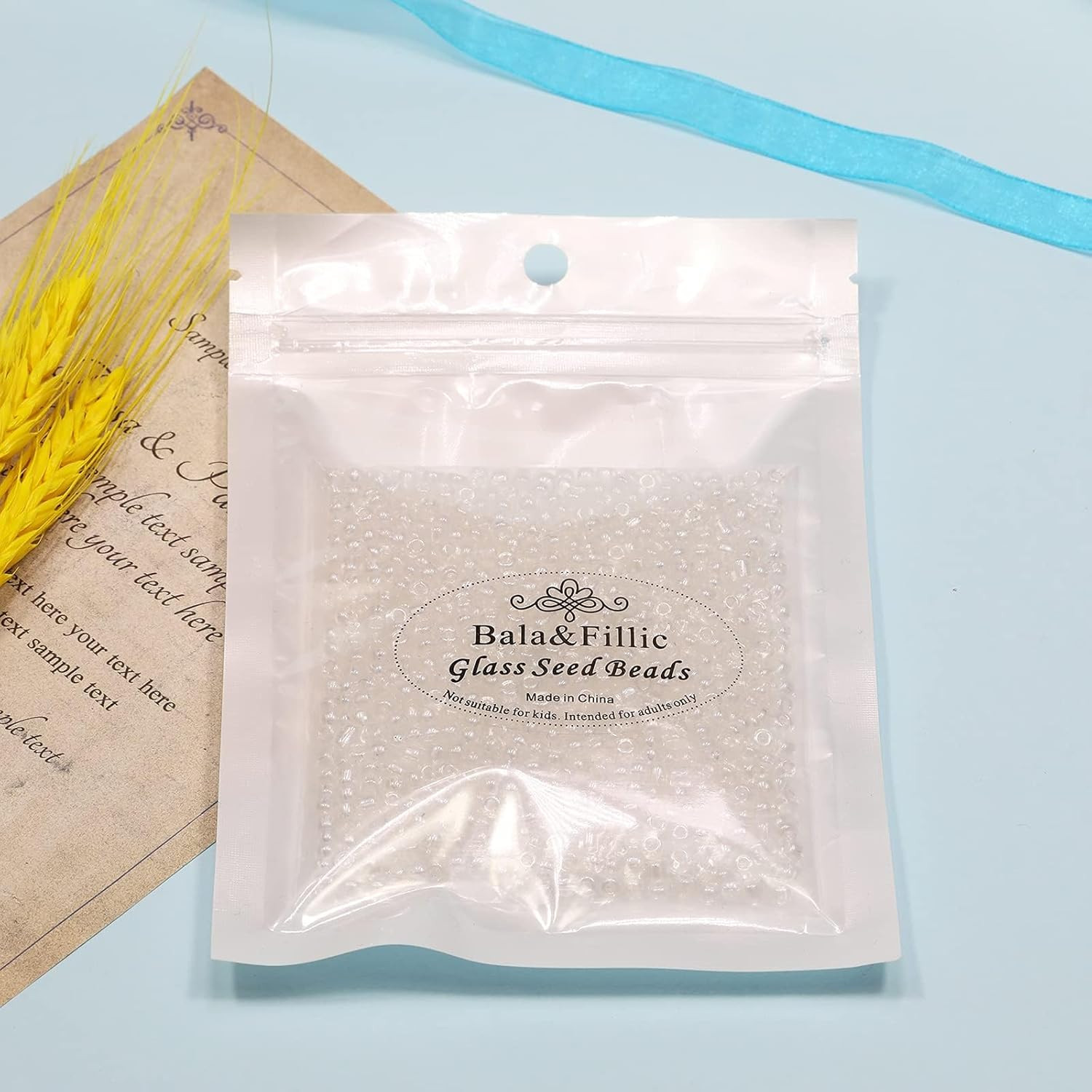 Crystal Pearl Color 4mm Seed Beads About 1200pcs/100Grams in Bag, 6/0 Glass Craf