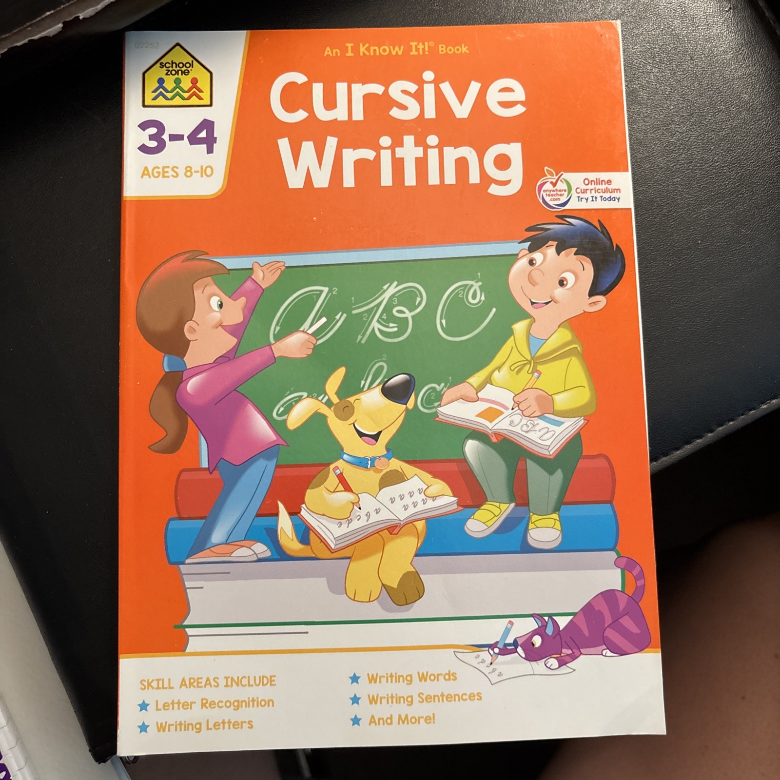 School Zone Cursive Writing Workbook: 32 Pages, 3rd Grade, 4th Grade, Practi…