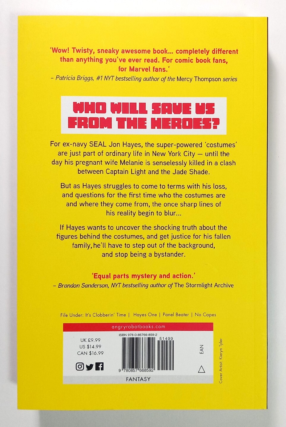 BYSTANDER 27 Rik Hosken (2020) Angry Robot Books New