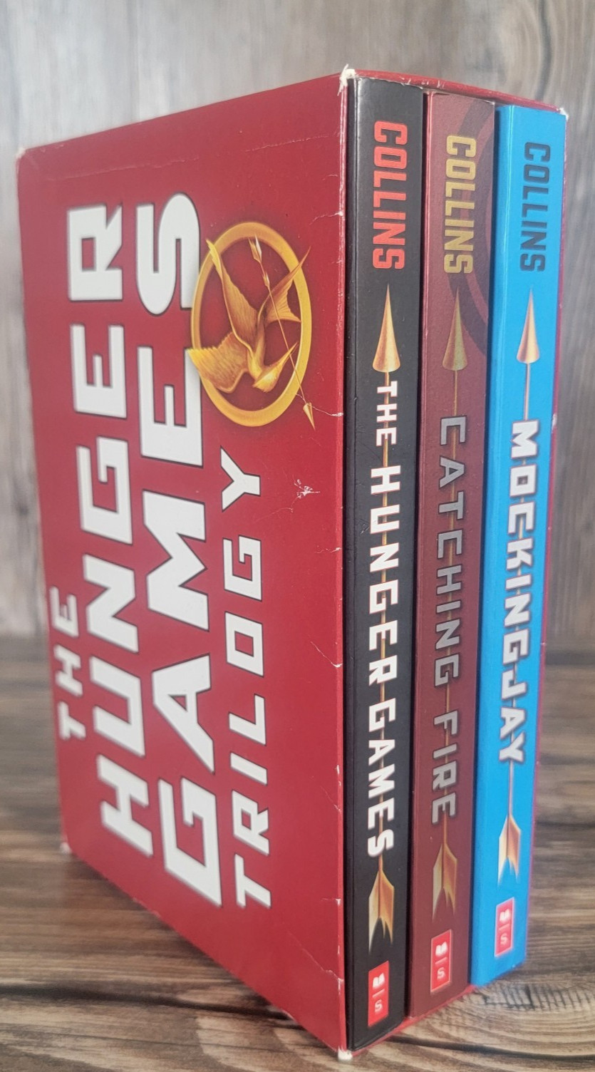 The Hunger Games Trilogy Box Set Suzanne Collins Paperback Books 3-Book Lot YA