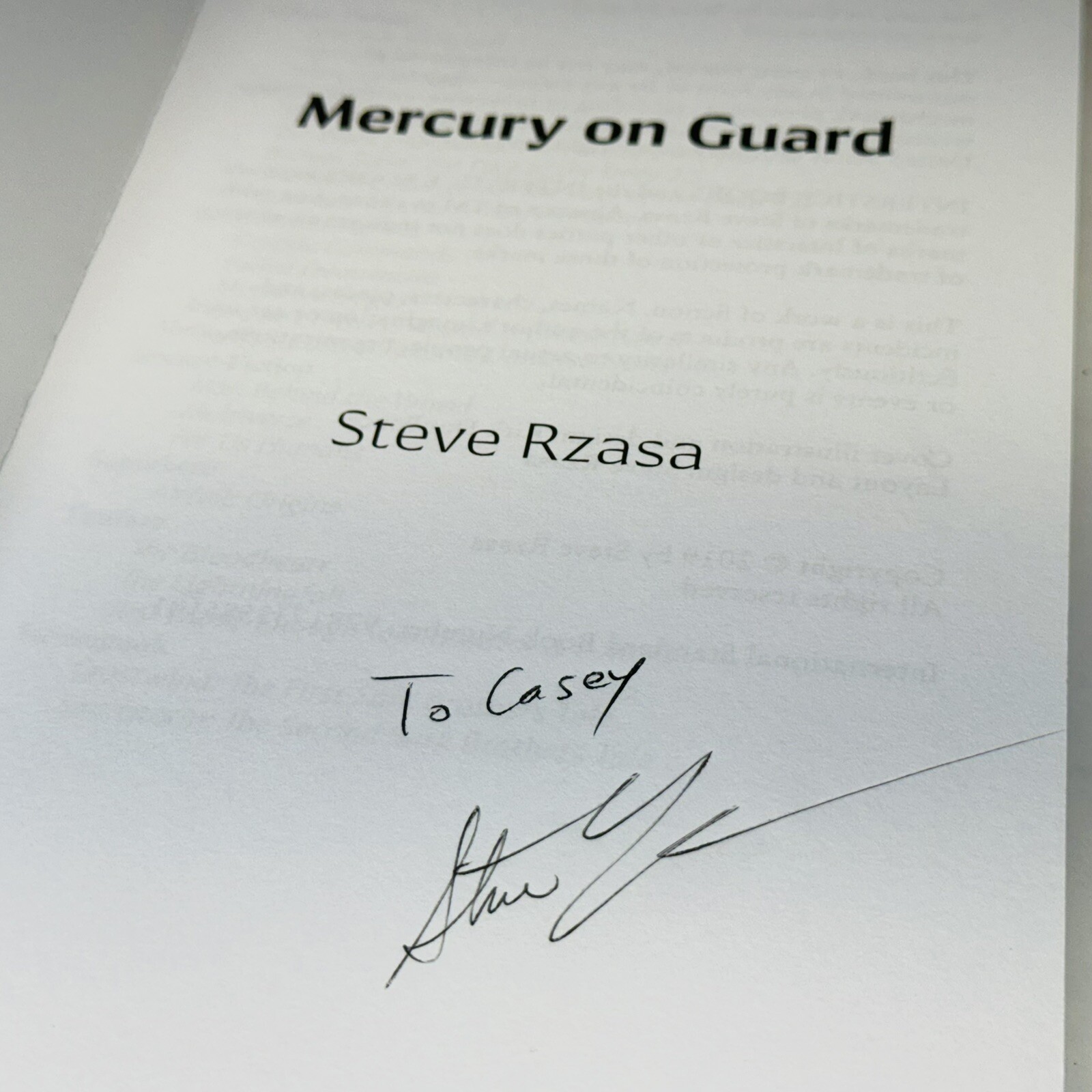 Mercury Hale Books 1-3 By Steve Rzasa Paperback Sci-Fi Guard Hire Risk Signed