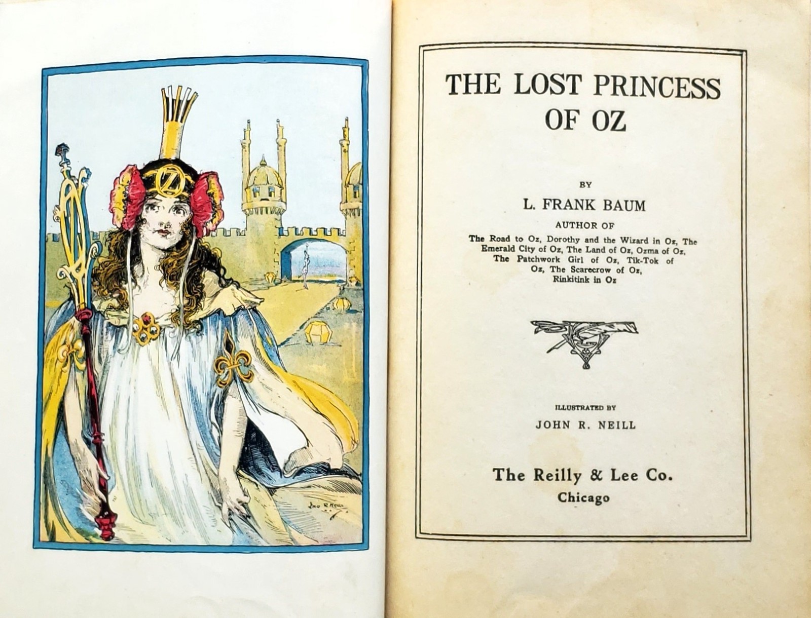 The Lost Princess of Oz Later Edition with 12 Colored Plates