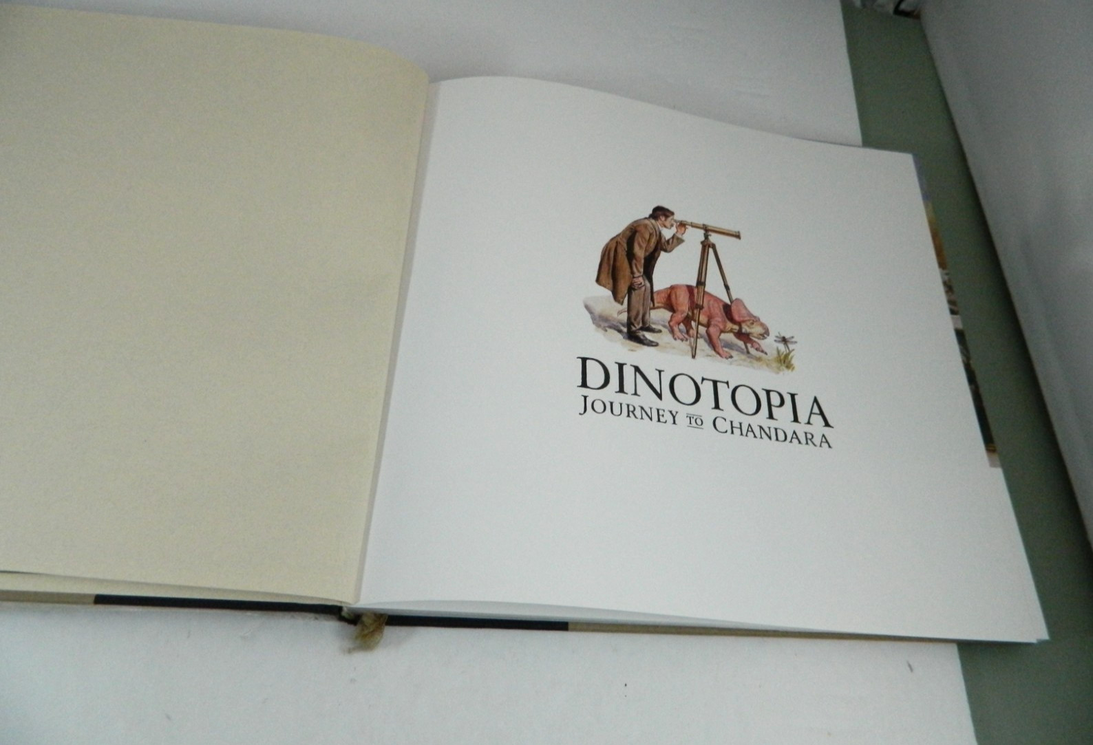 Dinotopia Journey to Chandara 2007 First Edition HC Gurney w/ DJ Tears Stains