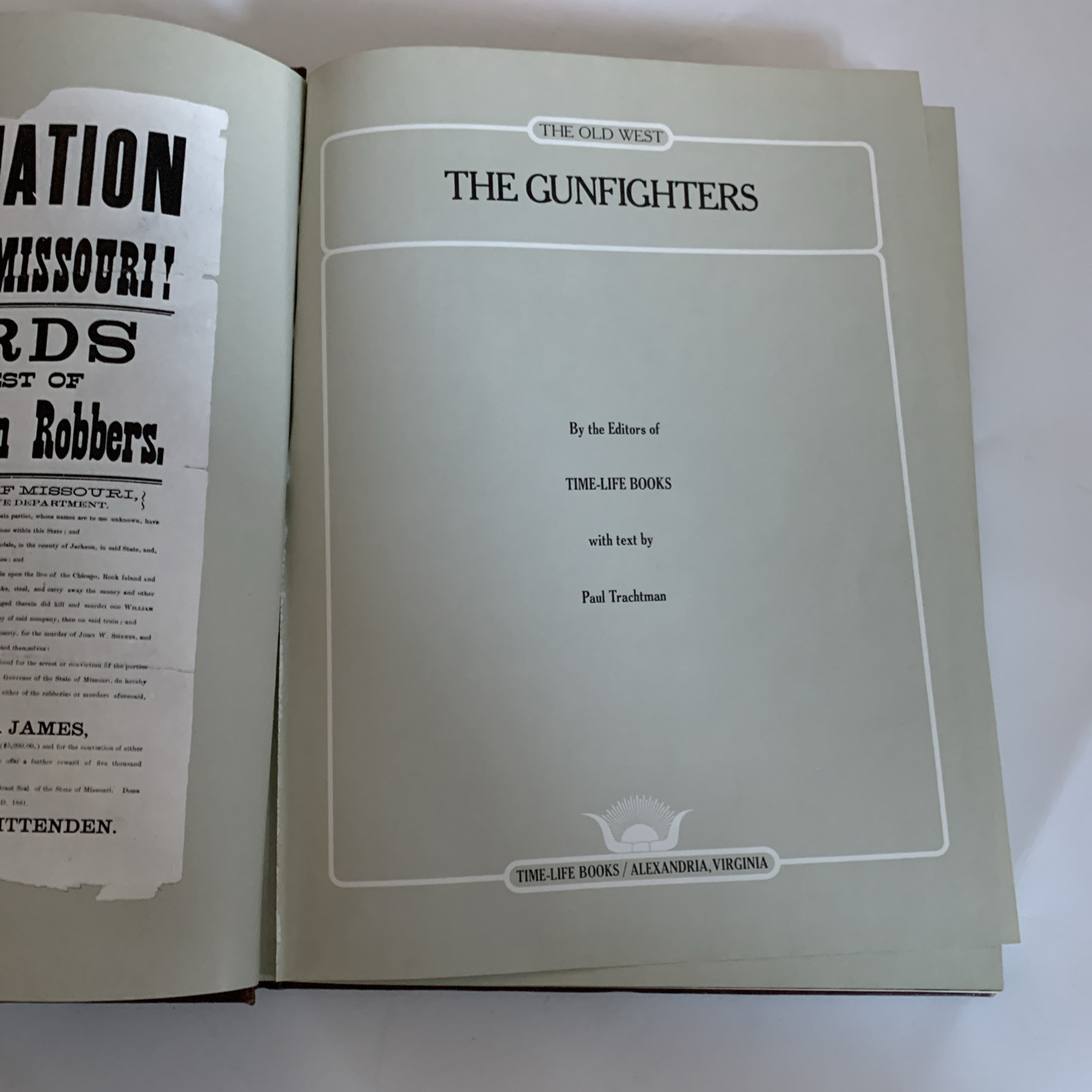 The Gunfighters Time Life Old West Hardcover Leather Hc –