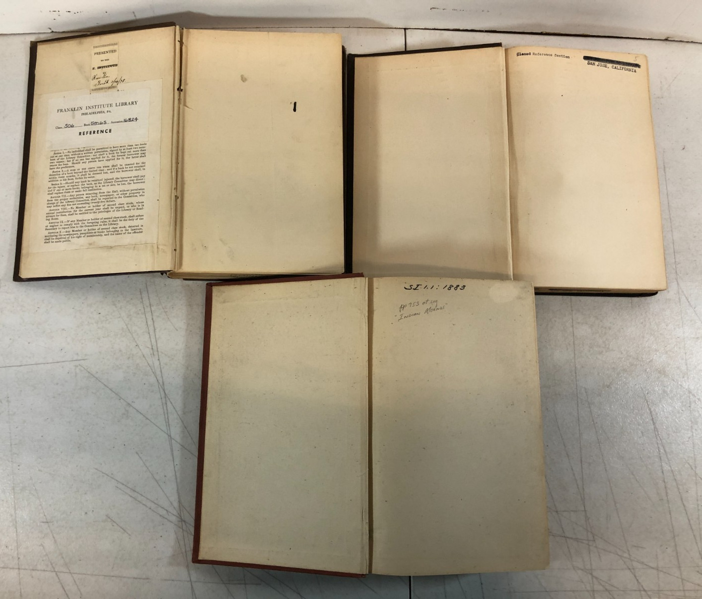 Annual Report Of The Smithsonian Institution, 13 v., Ex-library,1868-1899,ESet-6