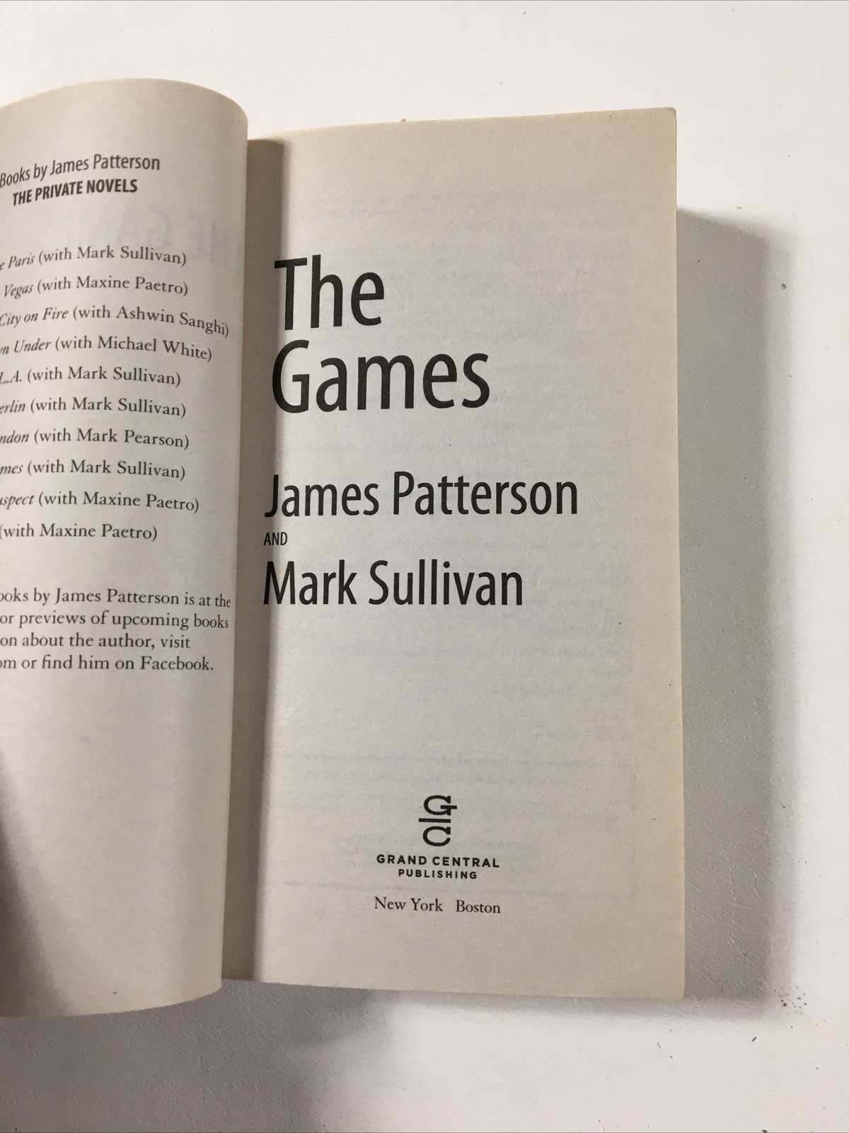 The Games – James Patterson (2017, Paperback)