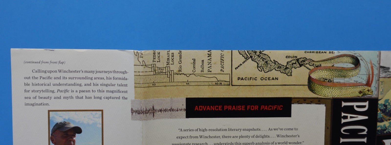 PACIFIC BY SIMON WINCHESTER, SIGNED ON THE TITLE PAGE