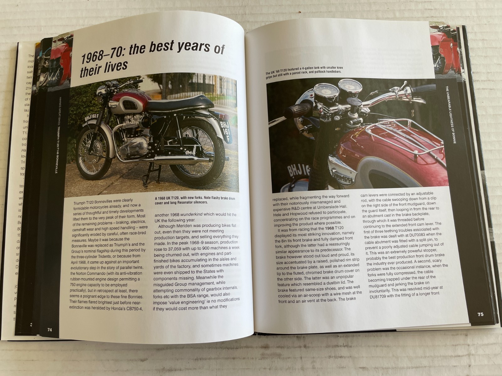 TRIUMPH BONNEVILLE: T120/T140 (HAYNES GREAT BIKES) By Steve Wilson & Hughie