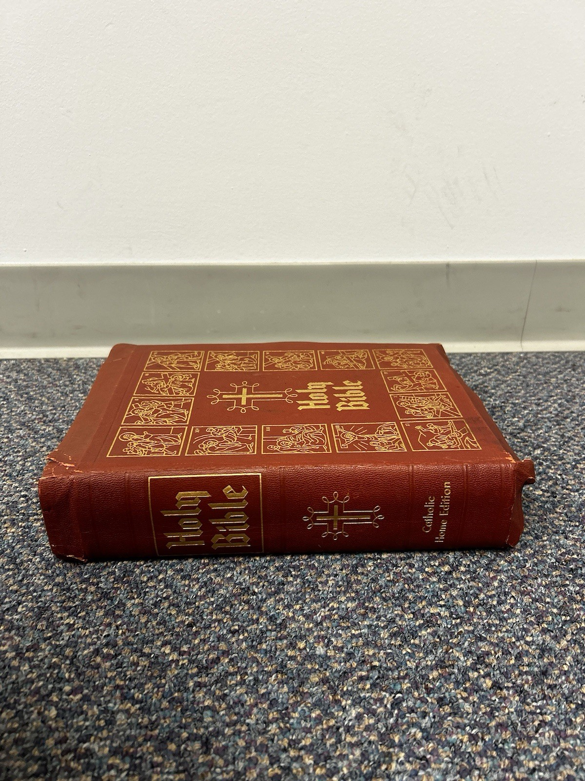 Catholic Home Edition HOLY BIBLE 1950 Red Letter Illustrated John P. O’Connell