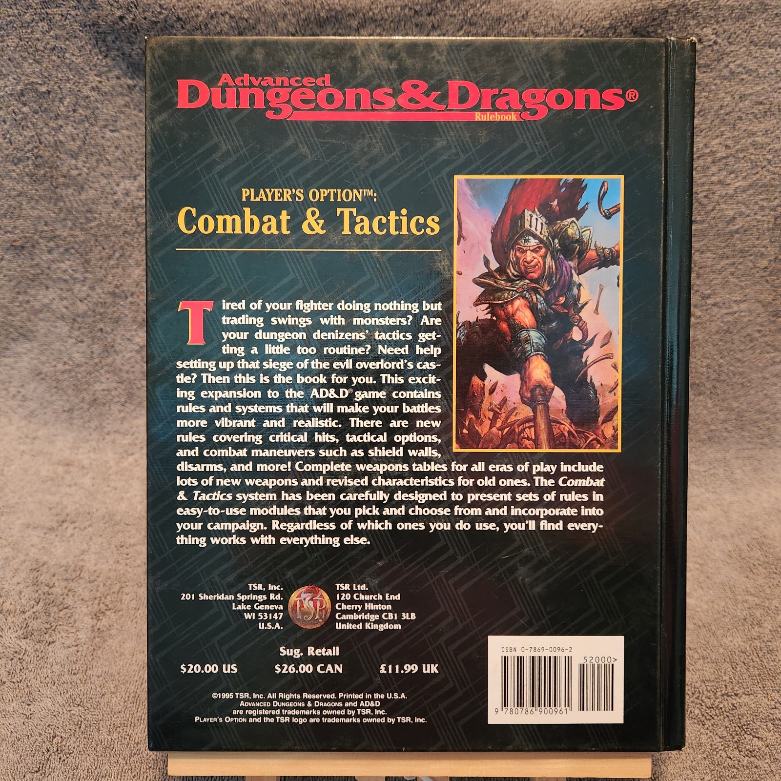 Player’s Option: Combat & Tactics # 2149 AD&D Dungeons and Dragons Hardcover VG