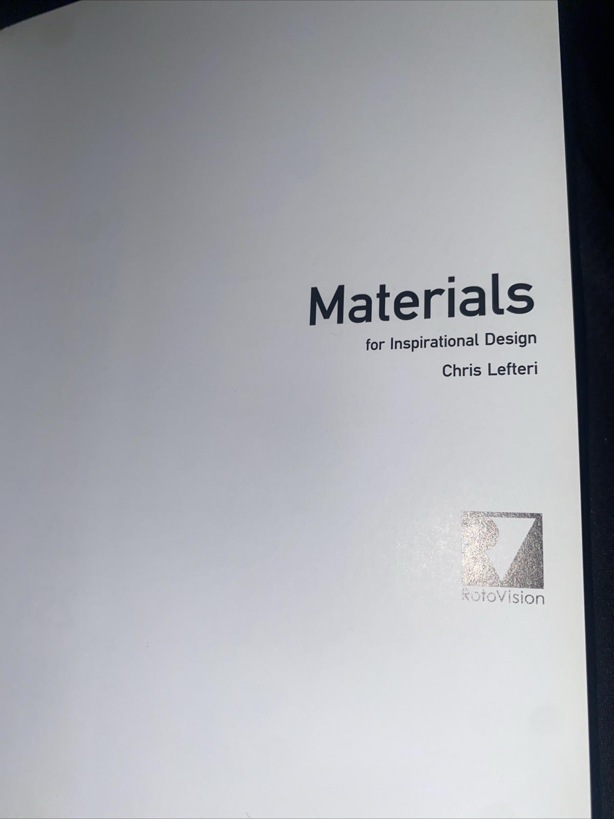 Materials for Inspirational Design by Chris Lefteri (Paperback, 2006)