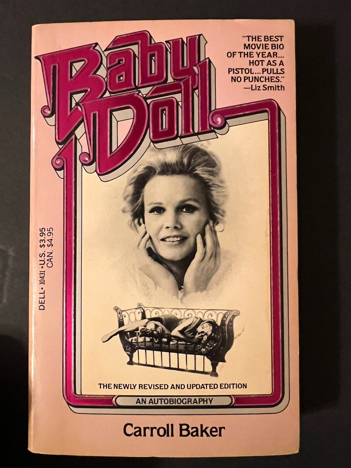 Baby Doll-Carroll Baker Autobigraphy Vtg 1st Paperback Book Printing 1985-Good