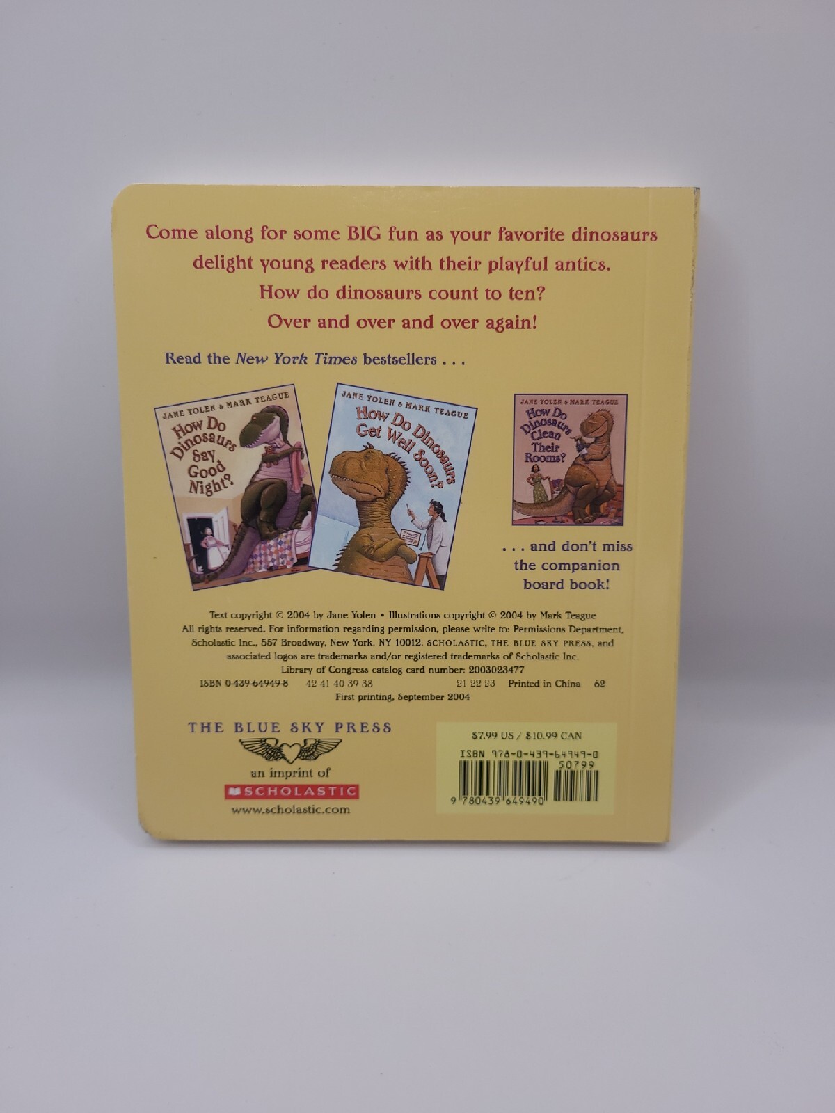 How Do Dinosaurs Count to Ten? by Jane Yolen (2004, Children’s Board Books)
