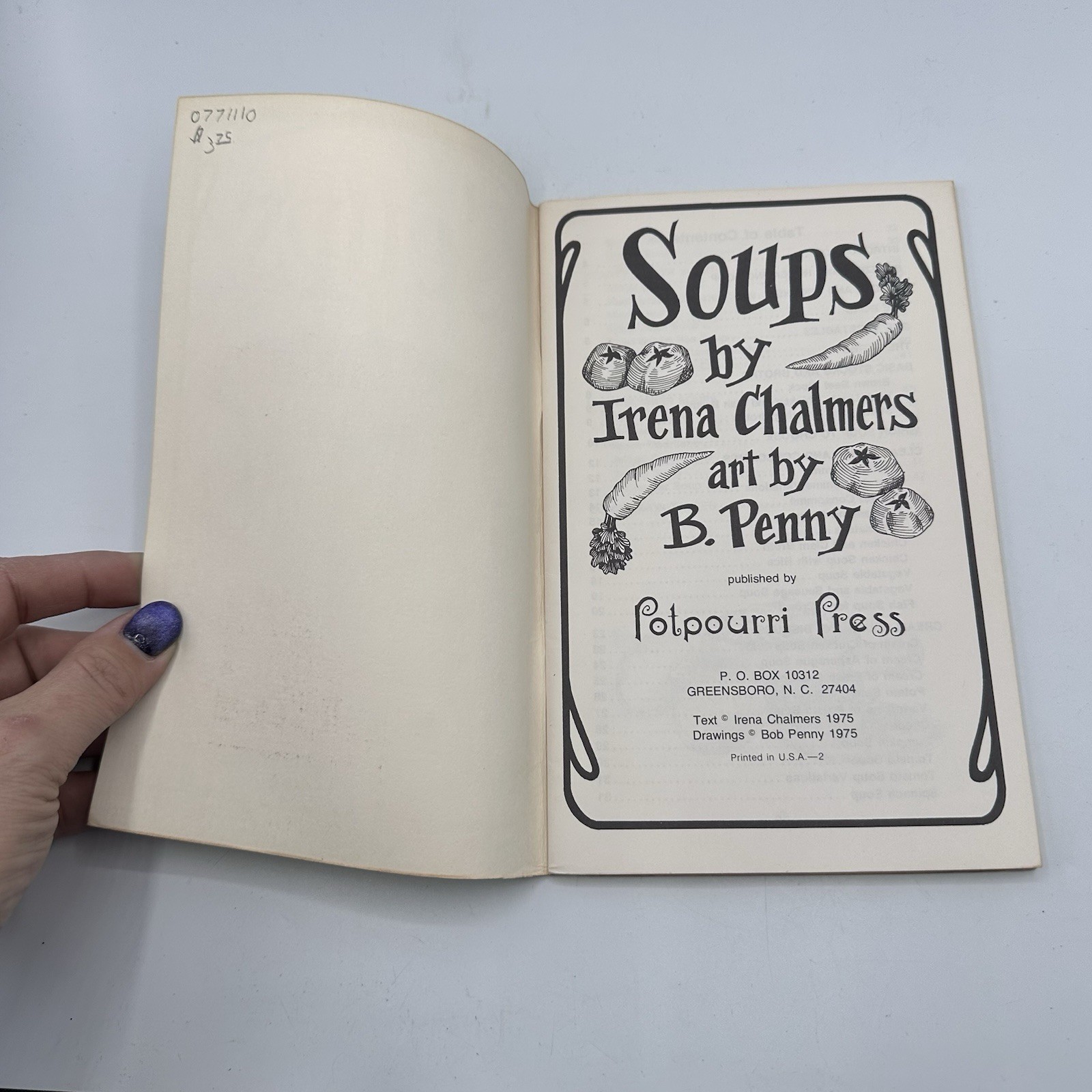 Soups By Irena Chalmers And B Penny