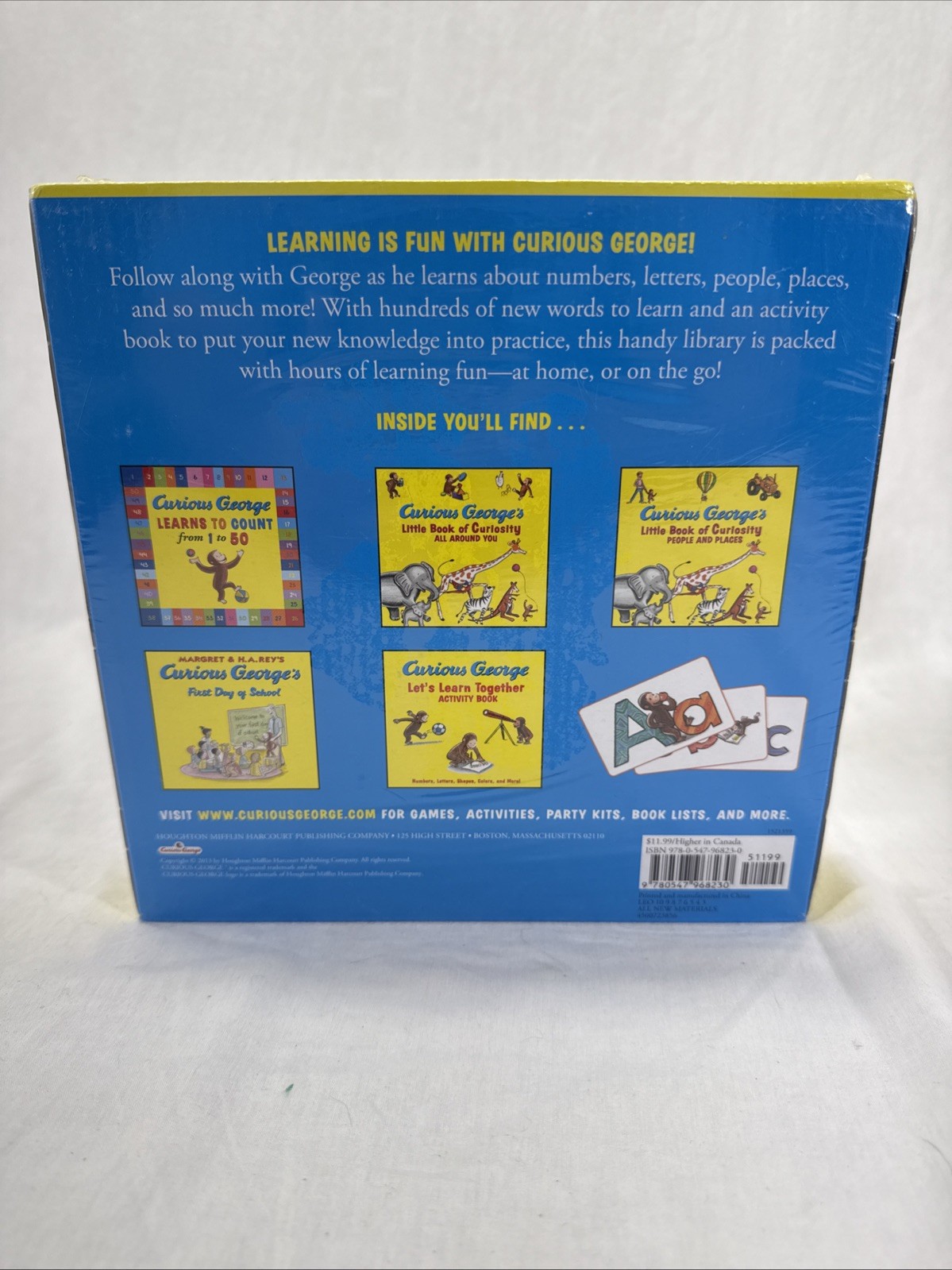 Curious George Learning Library [With Flash Cards] by Rey, H. A. Brand New