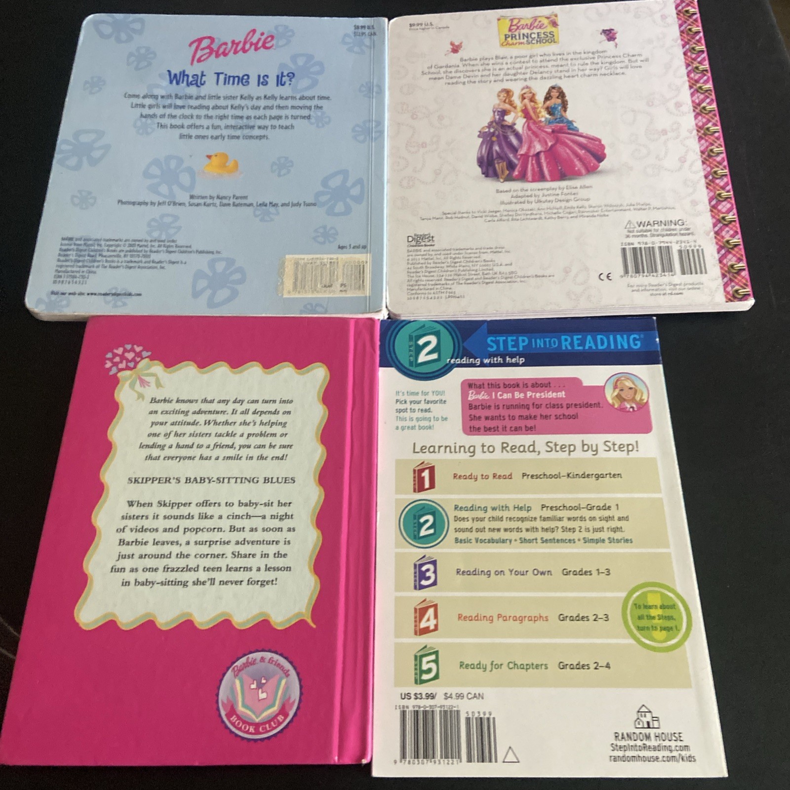 Barbie Children’s Books Lot 12 HCs & Softcover Good Condition