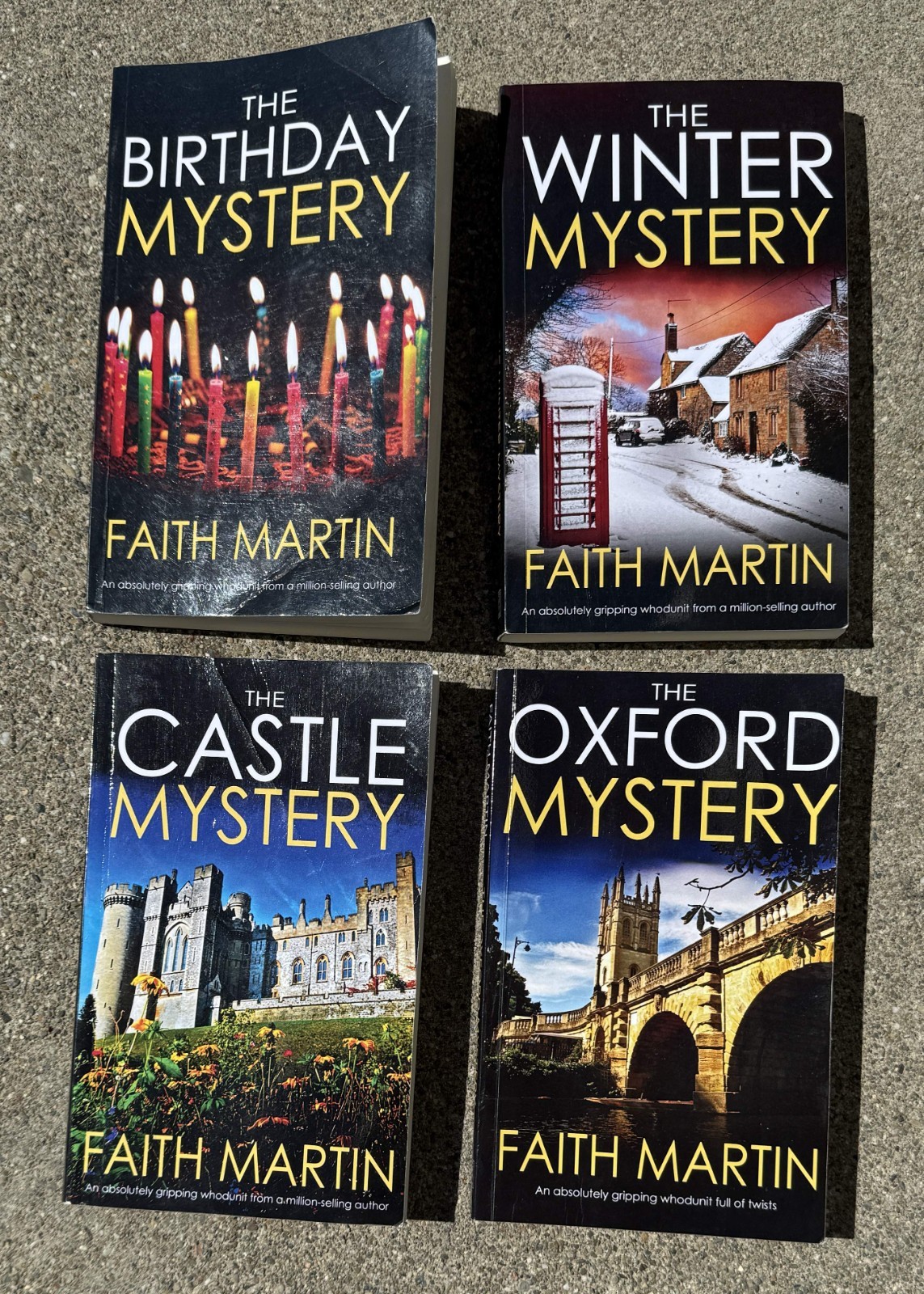 Lot of 4 Faith Martin (Joyce Cato): Travelling Cook Mysteries #1, 2, 4, 5 PB