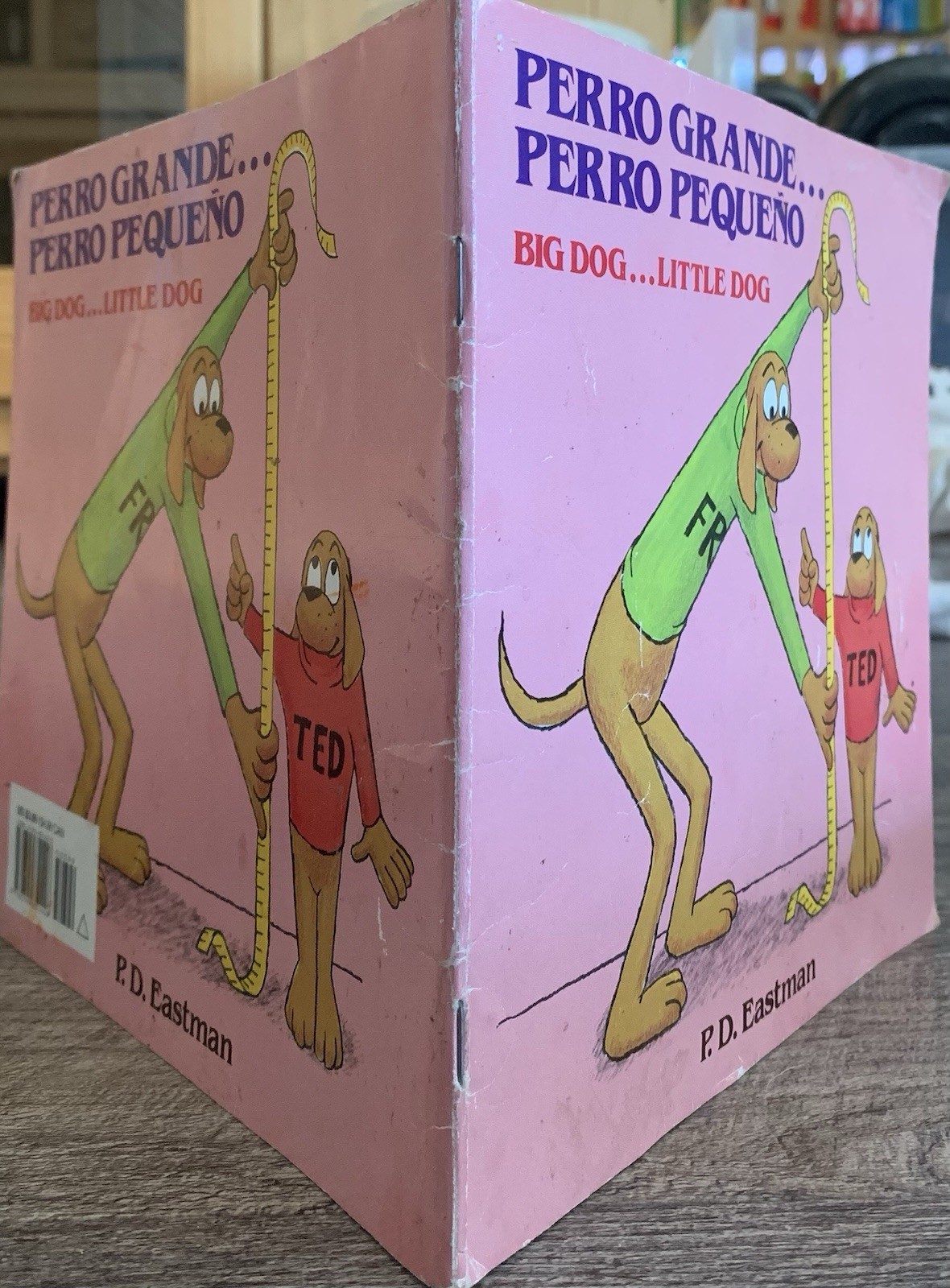 RARE! Vtg Trade PB Spanish Ed. Big Dog Little Dog: A Bedtime Story ACCEPTABLE!!!