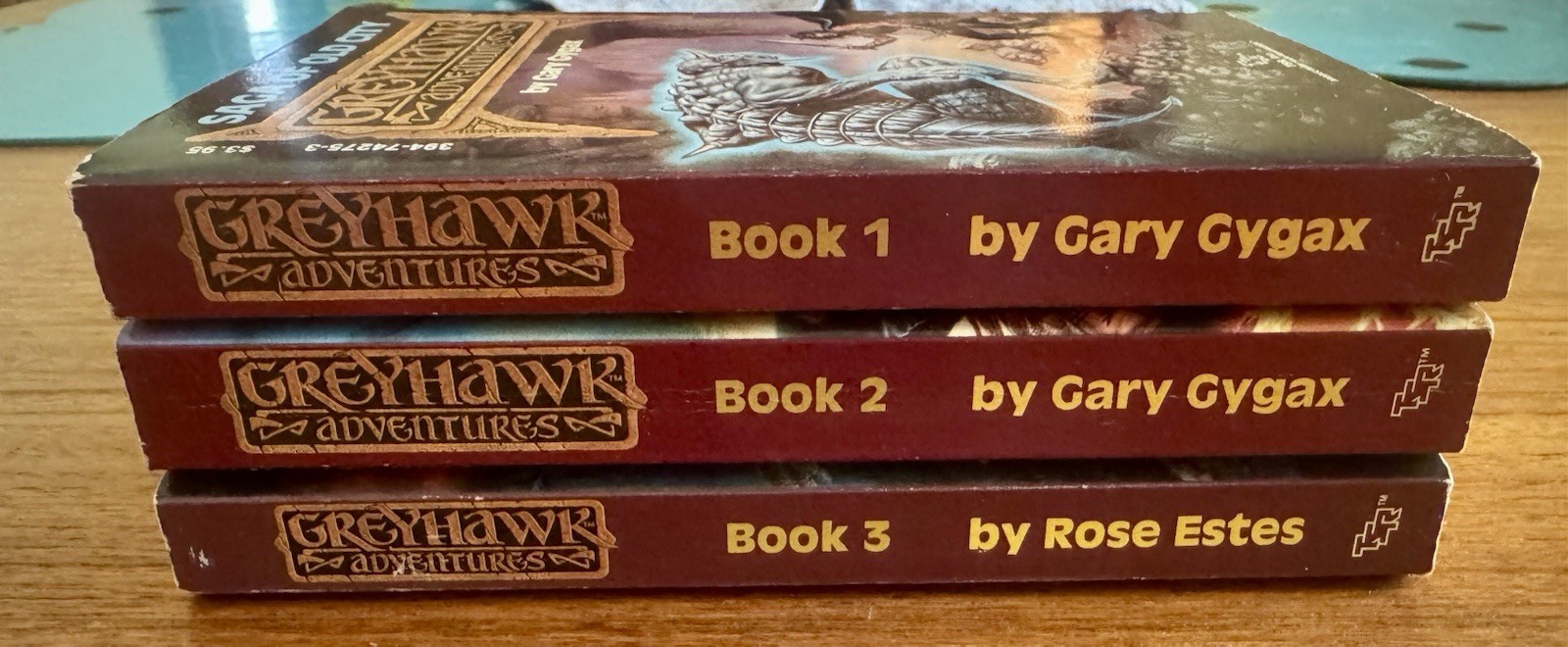 GARY GYGAX Greyhawk Adventures #1-3 Tsr 1985 PAPERBACK Book SET Rose Estes